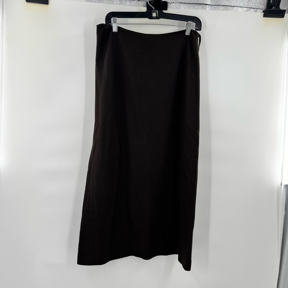 Brooks brothers 346 brown midi wool skirt size 12 - Picture 1 of 5